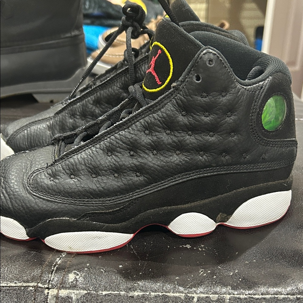 Jordan Black and Red Sneakers